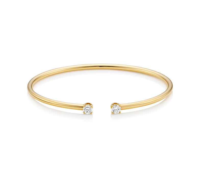 Mama diamond Bangle, Yellow Gold