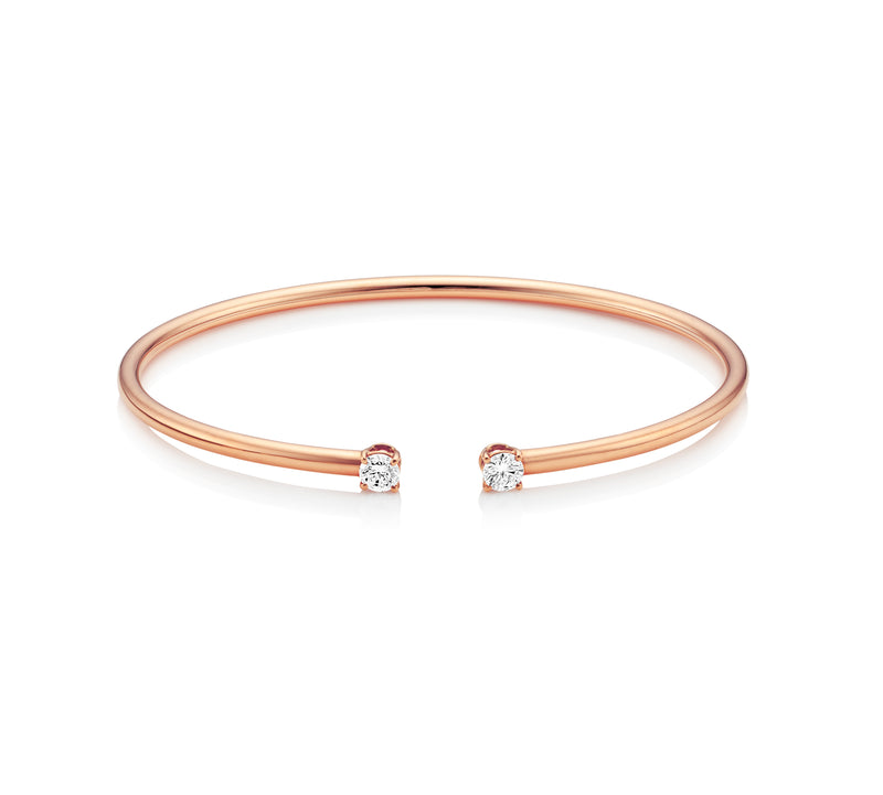 Mama diamond Bangle, Rose Gold