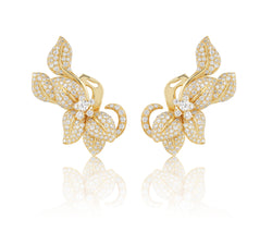 Fleur De Lis Earrings, Giallo