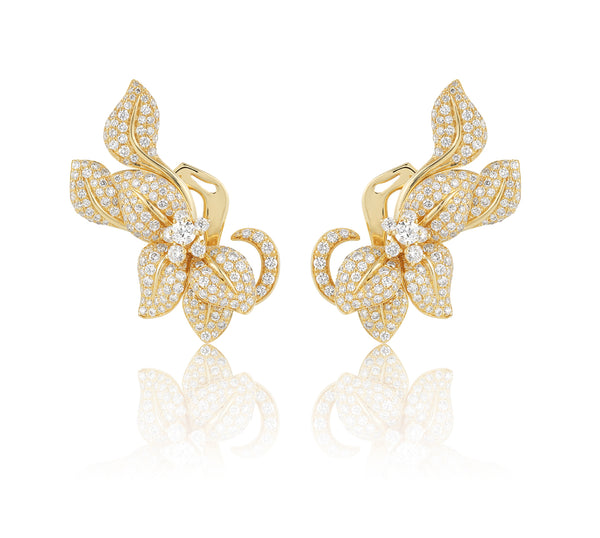 Fleur De Lis Earrings, Giallo