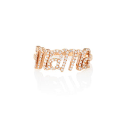 Personalised Diamond Name Ring