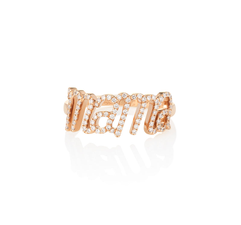 Personalised Diamond Name Ring