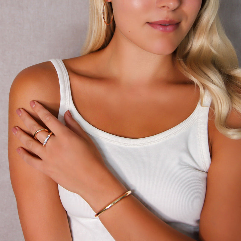 d'Oro Hoops, Small, Rose Gold from NOA fine jewellery