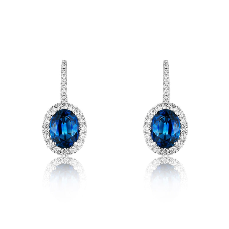 Big sapphire earrings discount
