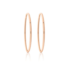 d'Oro Hoops, Small, Rose Gold