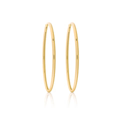 d'Oro Hoops, Small, Yellow Gold