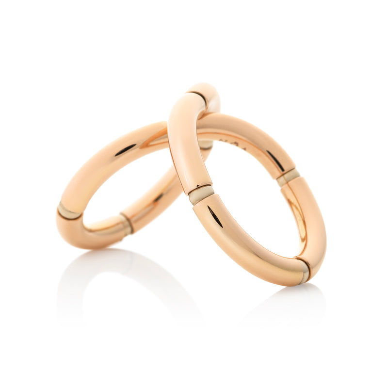 d'Oro flexible rose gold ring from NOA fine jewellery