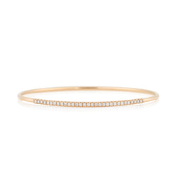 NOA fine jewellery d'Oro Pave Bangle, Rose Gold
