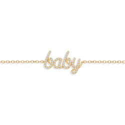 Diamond Baby Bracelet Yellow Gold from NOA mini