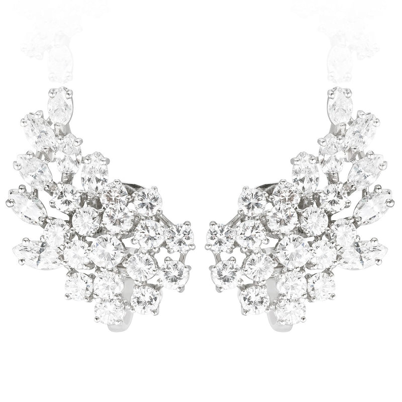 Diamond Cluster Earrings from NOA Icons