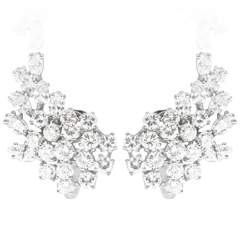 Diamond Cluster Earrings from NOA Icons
