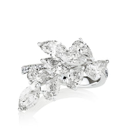 Diamond Cluster Peacock Ring