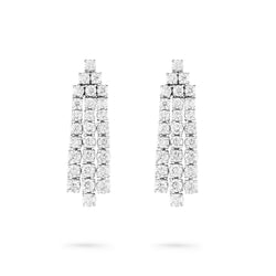 Diamond Ray Mini Diamond Earrings in white gold