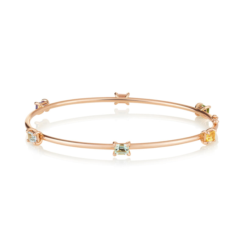 D’Oro Rainbow Bangle, Rose Gold from Noa Fine Jewellery