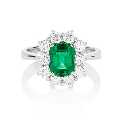 Emerald Diamond Ring