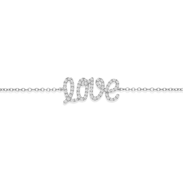 Love Bracelet white gold and white diamonds from NOA mini