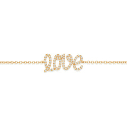 Love Bracelet yellow gold and white diamonds from NOA mini