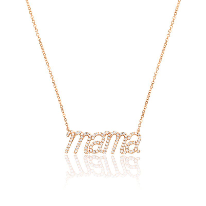 Mama rose gold necklace deals