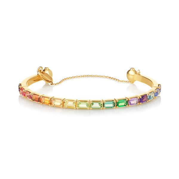 Rainbow Cuff Yellow Gold NOA fine jewellery
