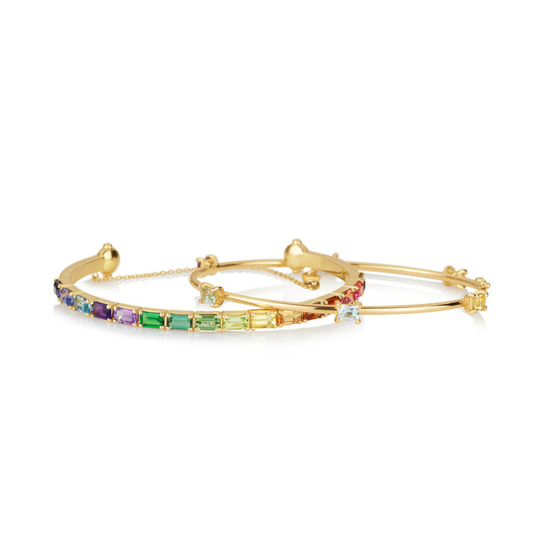 Rainbow Cuff, Rose Gold