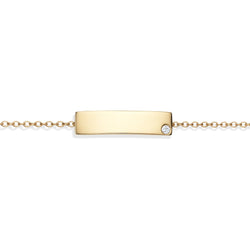 Name Bracelet Yellow Gold