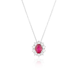 Ruby Diamond Pendant